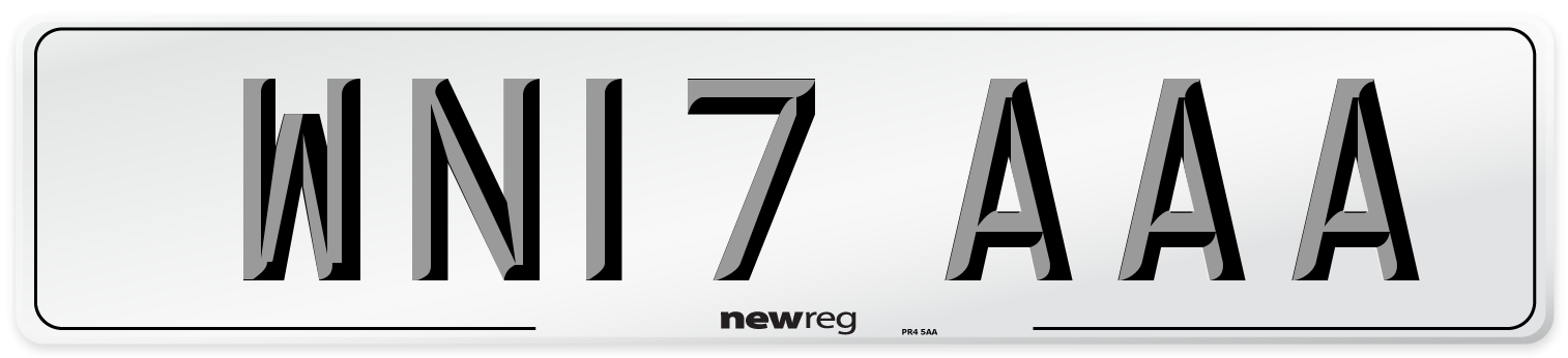 WN17 AAA Number Plate from New Reg
